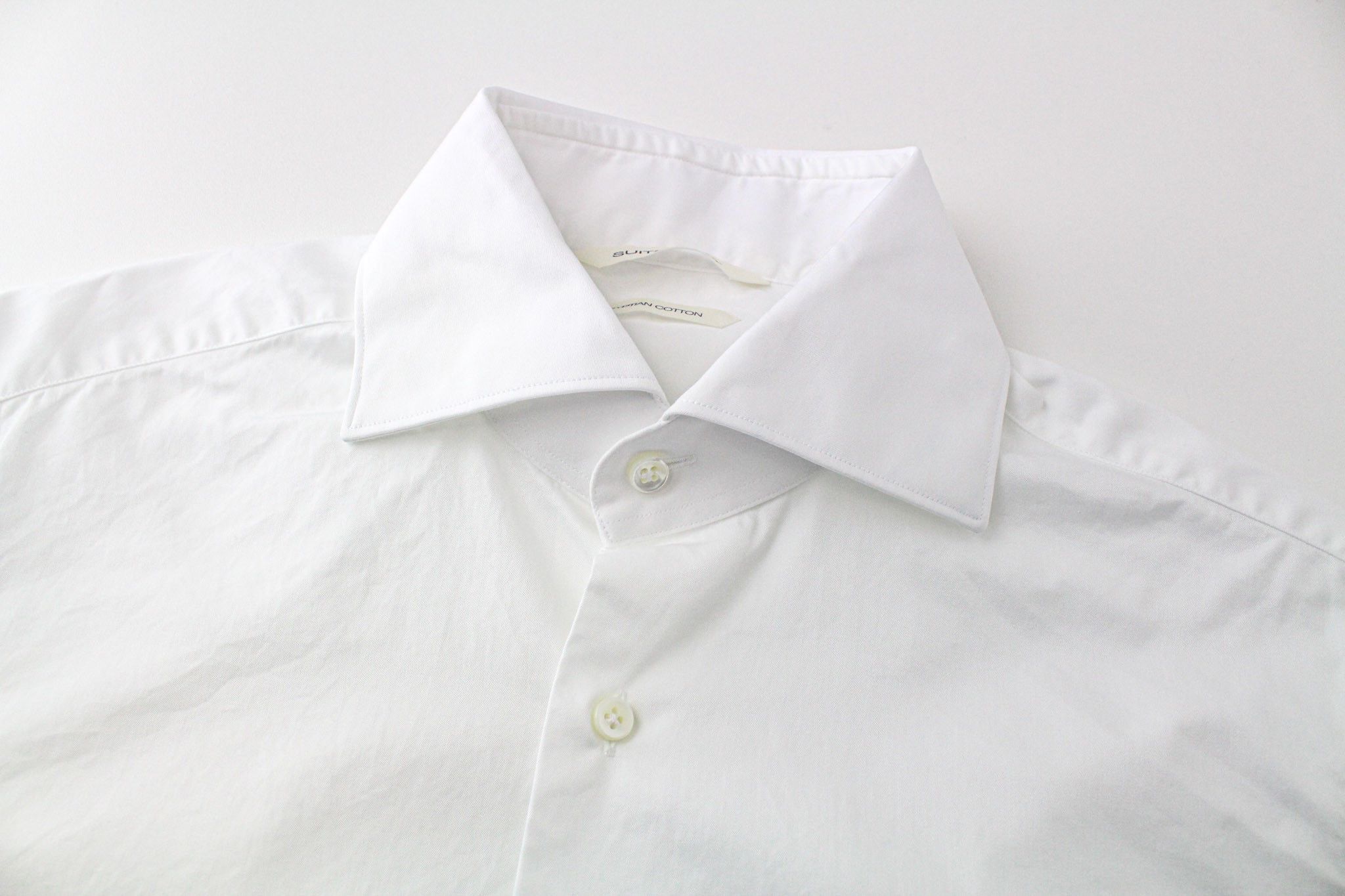 Suitsupply 37/14 1/2 Slim Cotton White Twill Shirt 73692 Size US S / EU 44-46 / 1 - 3 Thumbnail