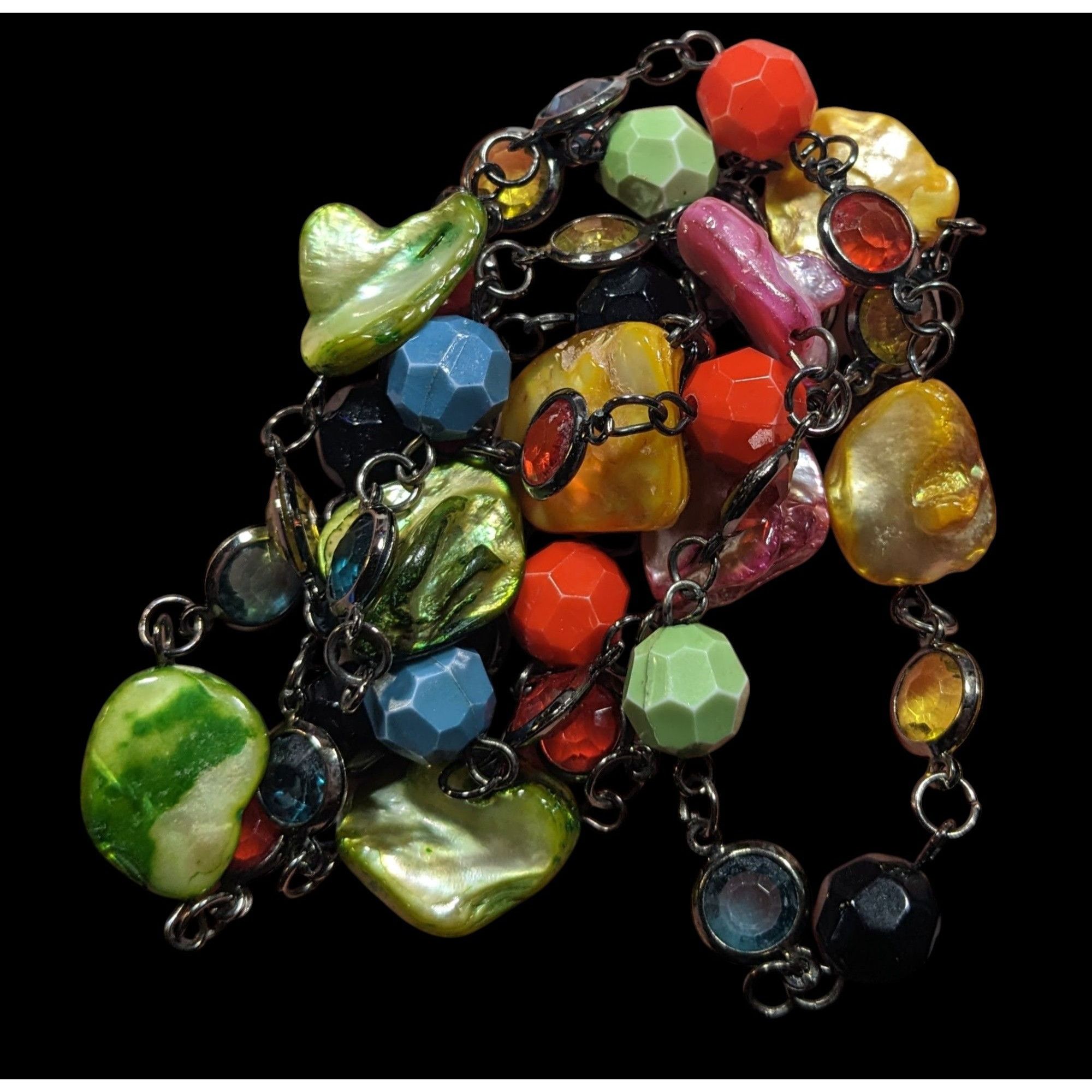 Other Candycore Rainbow Shell And Gem Beaded Necklace Size ONE SIZE - 5 Thumbnail