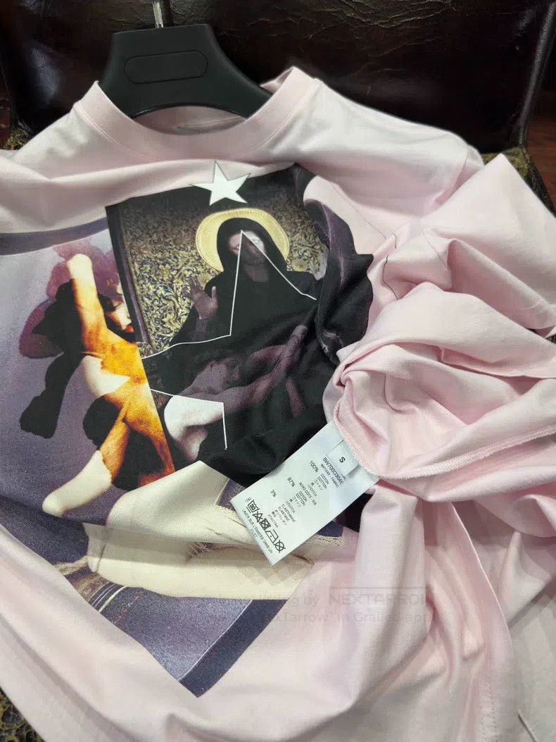 Givenchy Givenchy Pink Three-Combination Madonna Short-Sleeve T-Shi Size US S / EU 44-46 / 1 - 4 Thumbnail