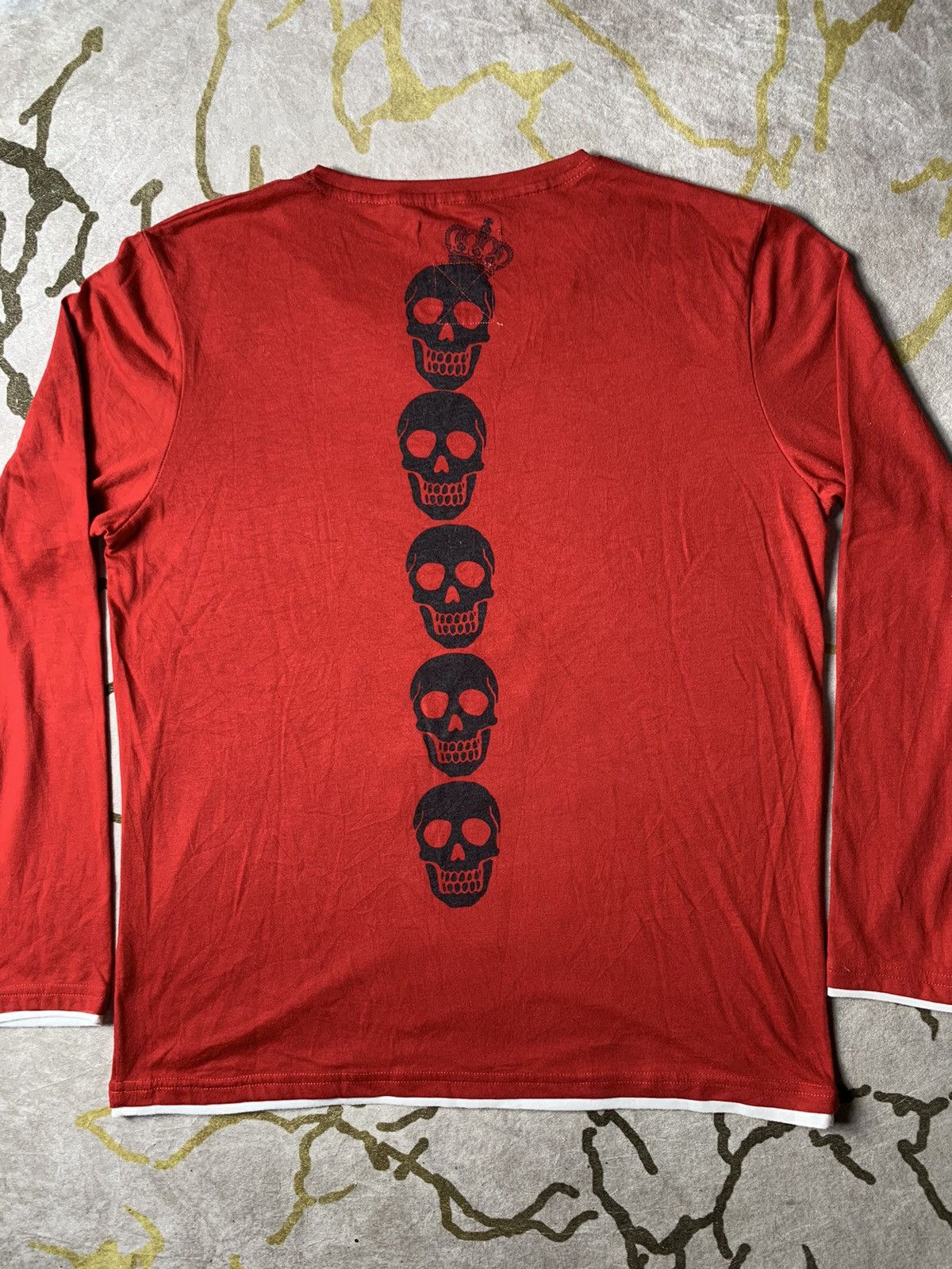 Vintage Japanese CLONE DEVGRU DOUBLE LAYER LONG SLEEVE Size US XL / EU 56 / 4 - 5 Thumbnail
