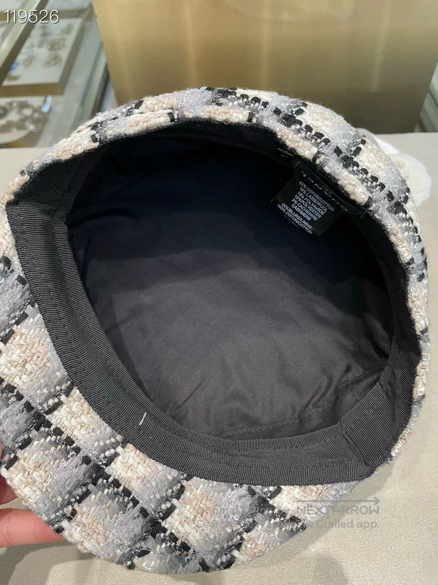 Chanel Chanel 22K Tweed Check Newsboy Cap. Size ONE SIZE - 4 Thumbnail
