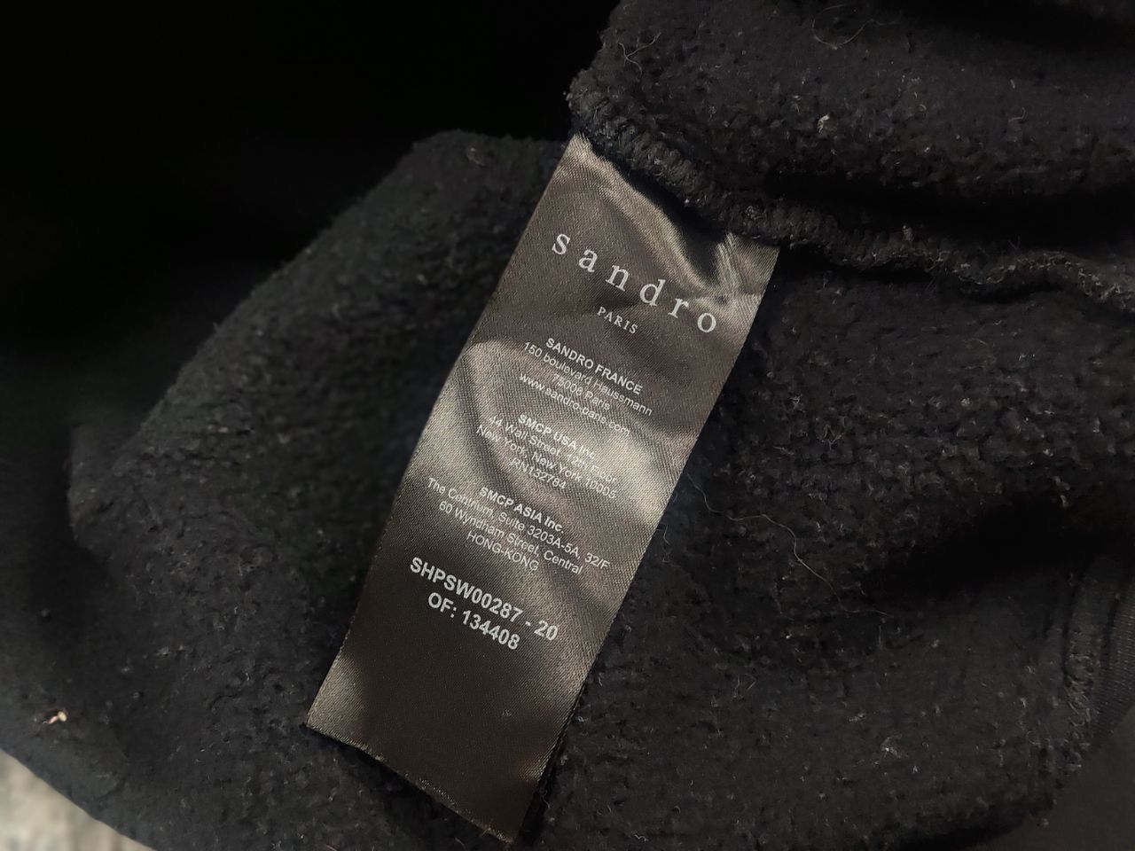 Sandro Sandro Paris Design Black Love Forever Logo Oversized Hoodie Size US L / EU 52-54 / 3 - 13 Thumbnail
