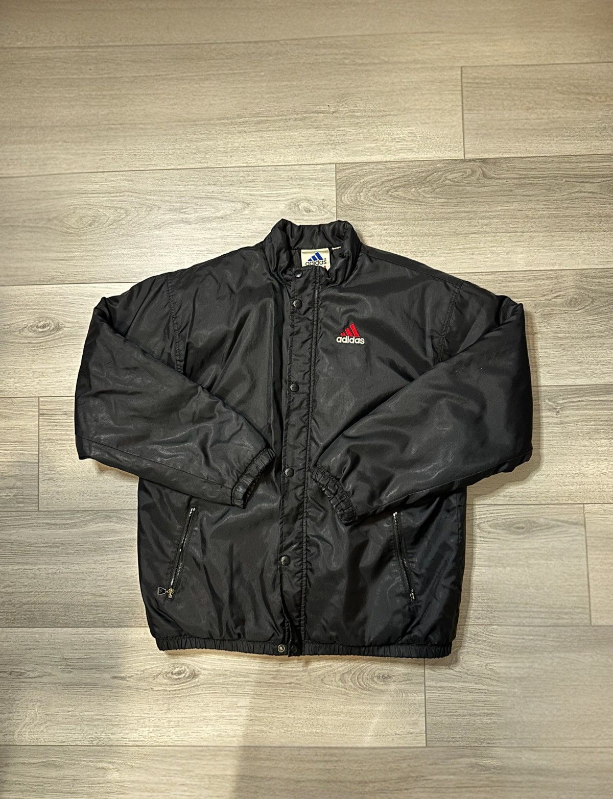 Adidas 90s Tag Adidas Black & Red Cozy Puffer Jacket Streetwear Size US XL / EU 56 / 4 - 2 Thumbnail