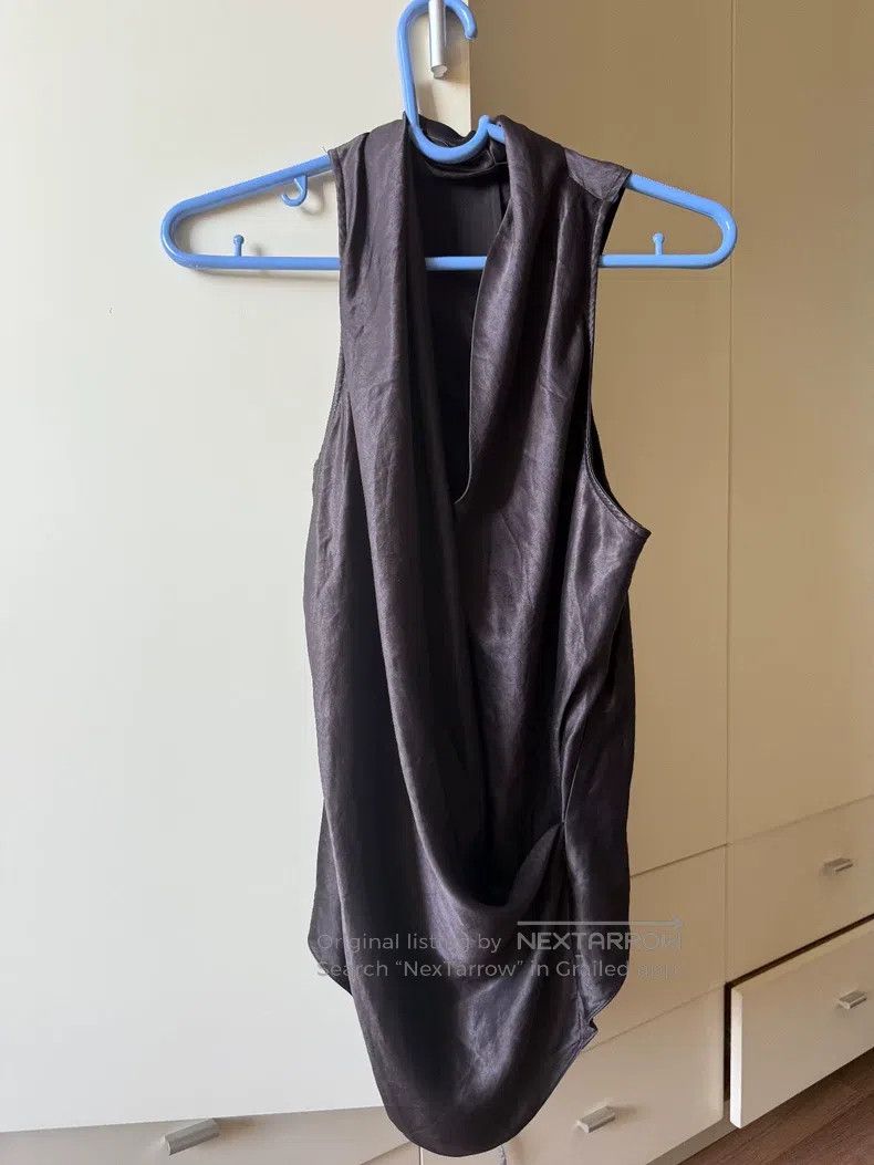 Other Helmut Lang size P Deep purple satin draped neck vest strap Size XS / US 0-2 / IT 36-38 - 1 Thumbnail