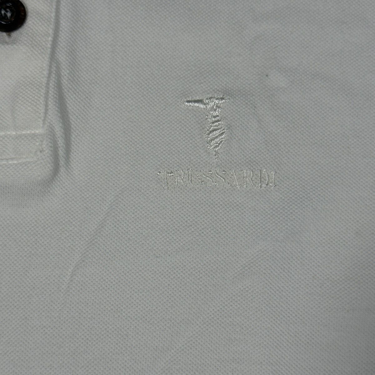 Trussardi VINTAGE TRUSSARDI ITALY Pique Polo Shirt Italian Luxury Size US S / EU 44-46 / 1 - 2 Thumbnail