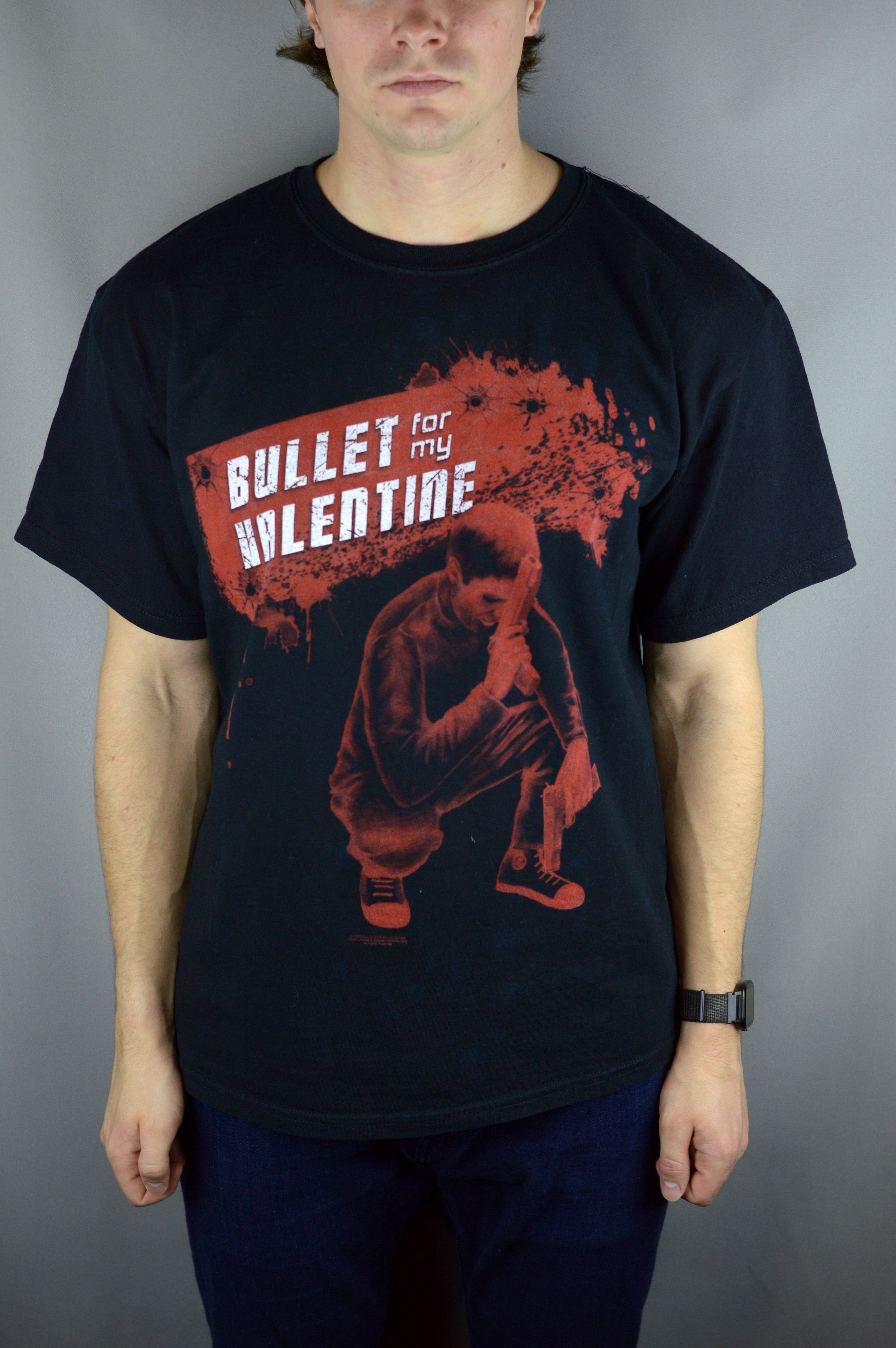 Vintage Vintage Bullet for my Valentine t shirt Size US L / EU 52-54 / 3 - 1 Thumbnail