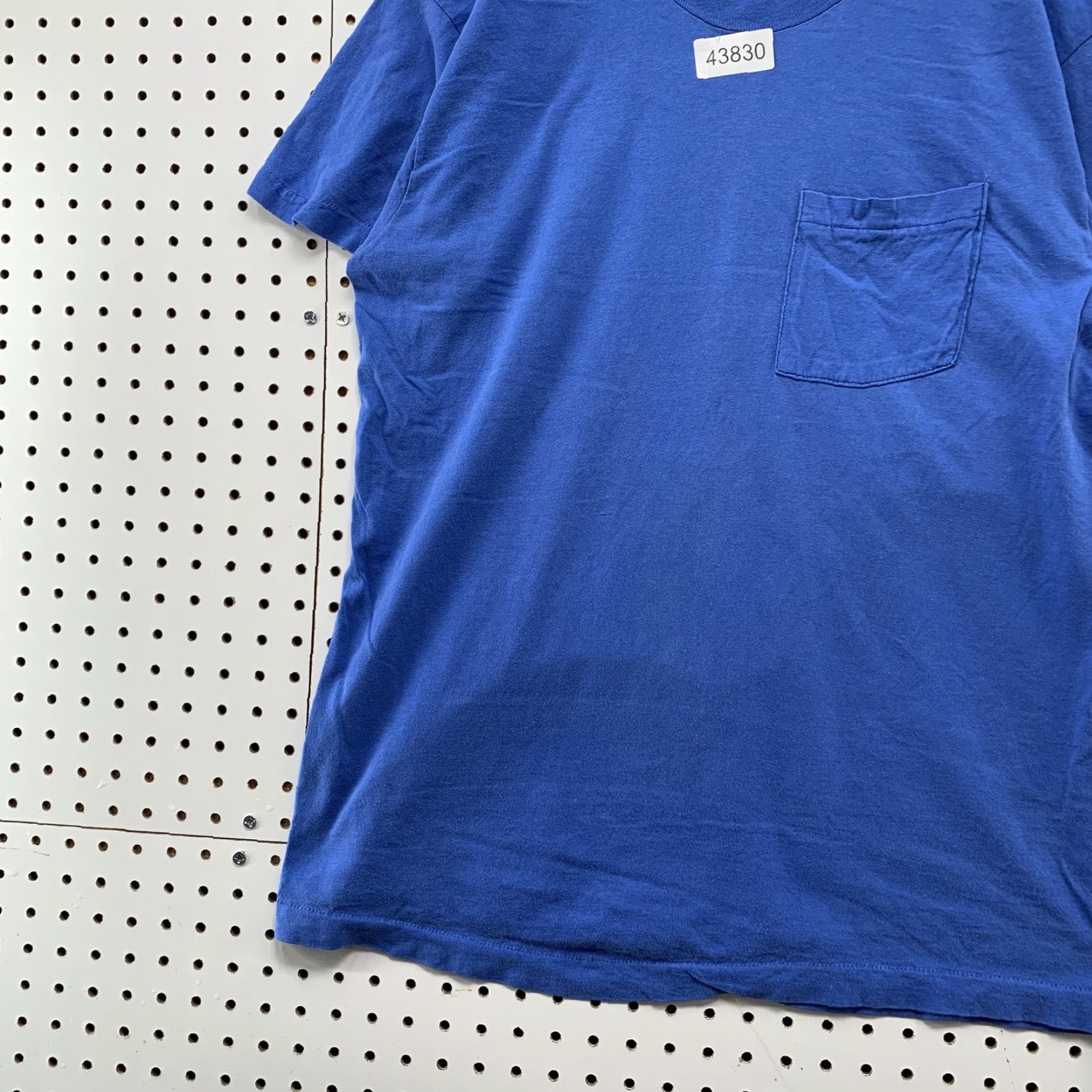 Vintage VTG 80s Blue Pocket Shirt Mens Large Blue Single Stitch Made USA Shirt Adult Large Blue Pocket Shirt 80s Mens Size US L / EU 52-54 / 3 - 3 Thumbnail