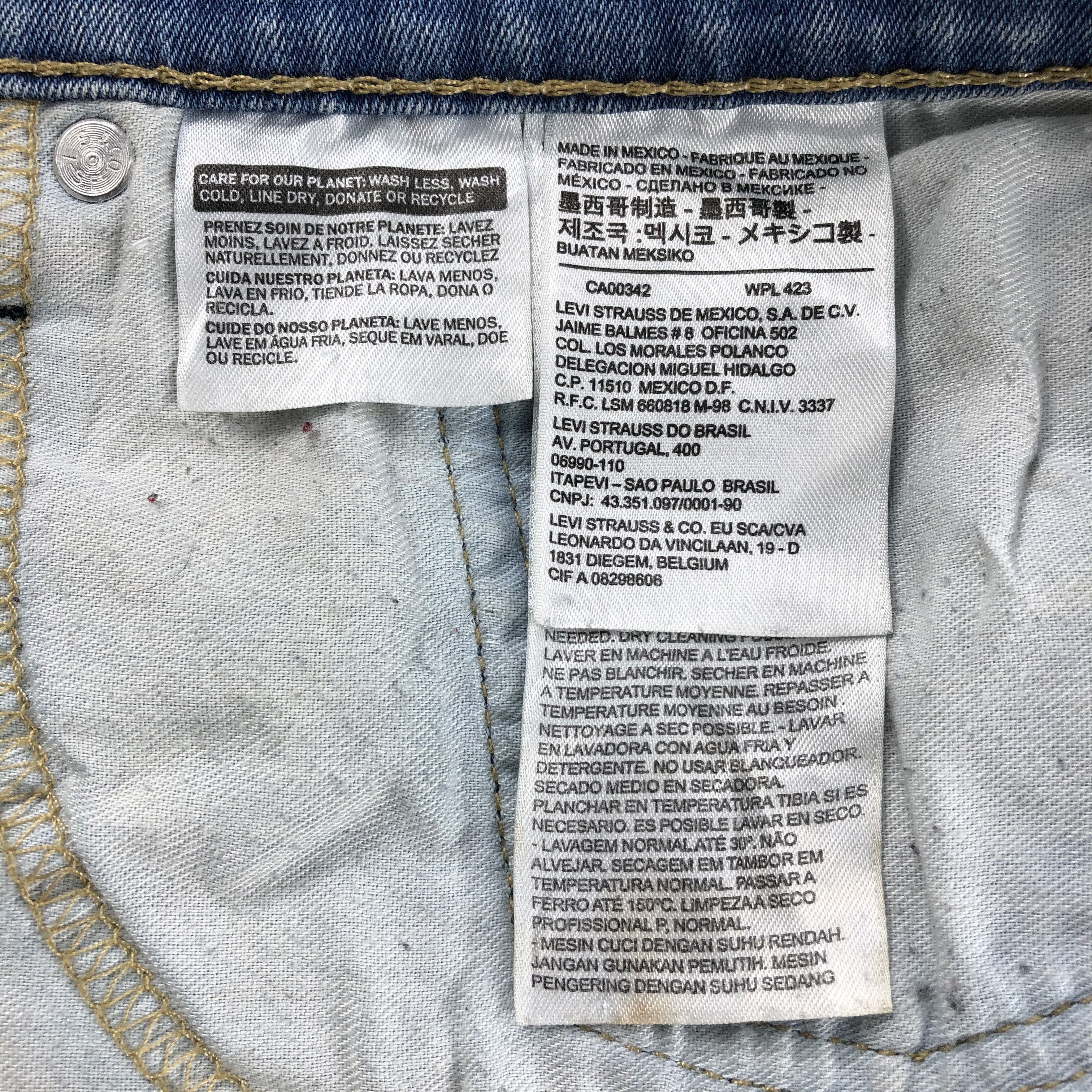 Levi's Vintage Distress Levis 505 Jeans-JM1177 Size US 35 - 9 Thumbnail