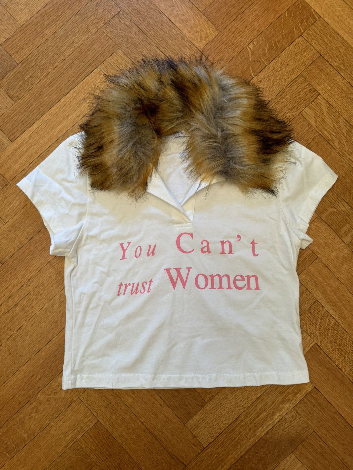 Praying PRAYING You Can't Trust Women FUR POLO Size S / US 4 / IT 40 - 1 Thumbnail