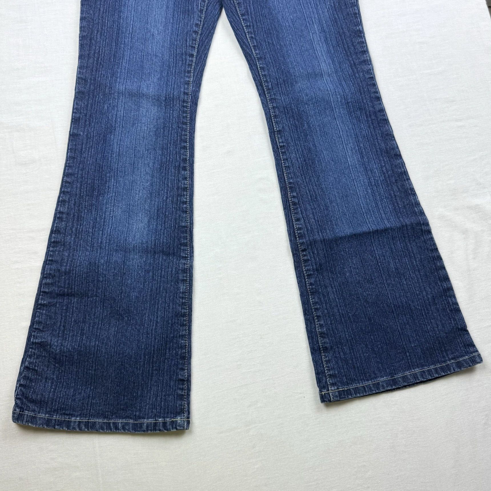 Vintage Vintage Squeeze Stephen Hardy Flared Jeans Womens 9/10 Blue Grunge Y2K Hipster Punk Size 30" / US 8 / IT 44 - 3 Thumbnail