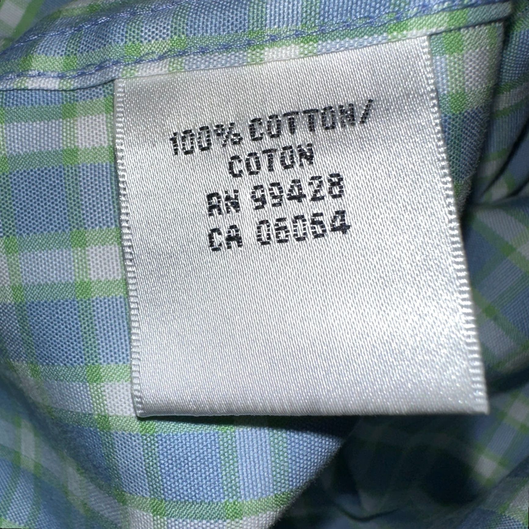 BUGATCHI Bugatchi Uomo Shirt Mens Large Classic Fit Blue Plaid Cotton Long Sleeve Button-Up Pocketed Size US M / EU 48-50 / 2 - 7 Thumbnail