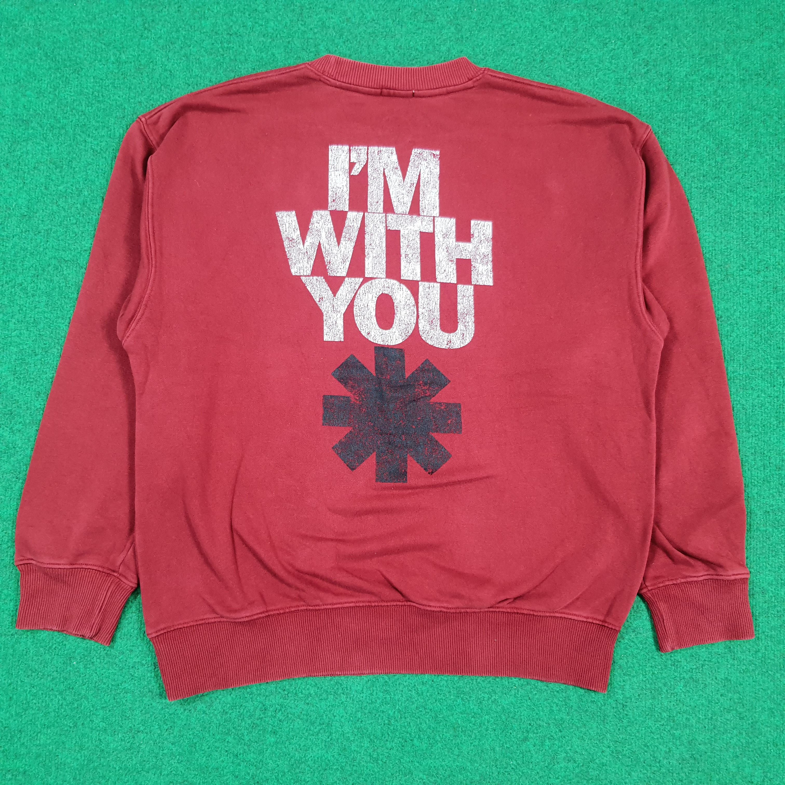 Band Tees Vintage Red Hot Chilli Peppers ROCK Band Sweatshirt C296N10 Size US L / EU 52-54 / 3 - 4 Thumbnail