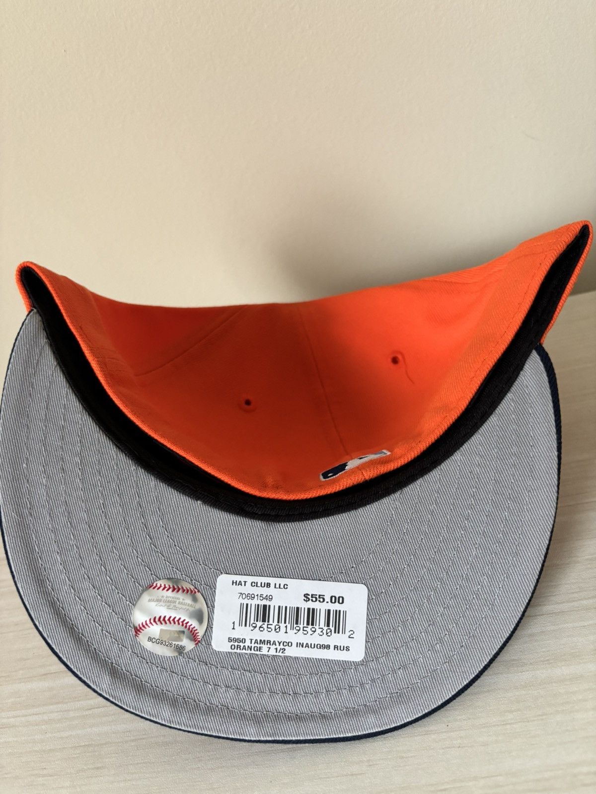 Hat Club Tampa Bay Rays Fitted Size 7 1/2 Orange Crush Hat Club Size ONE SIZE - 6 Thumbnail
