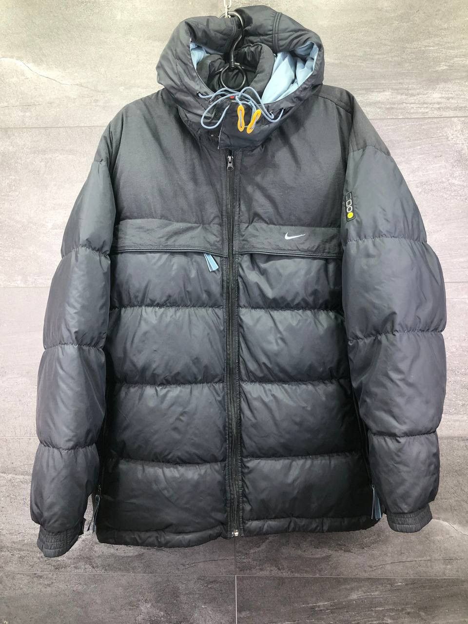 image of Vintage Black Down Puffer Nike Oregon Usa Jacket, Men's (Size Large)