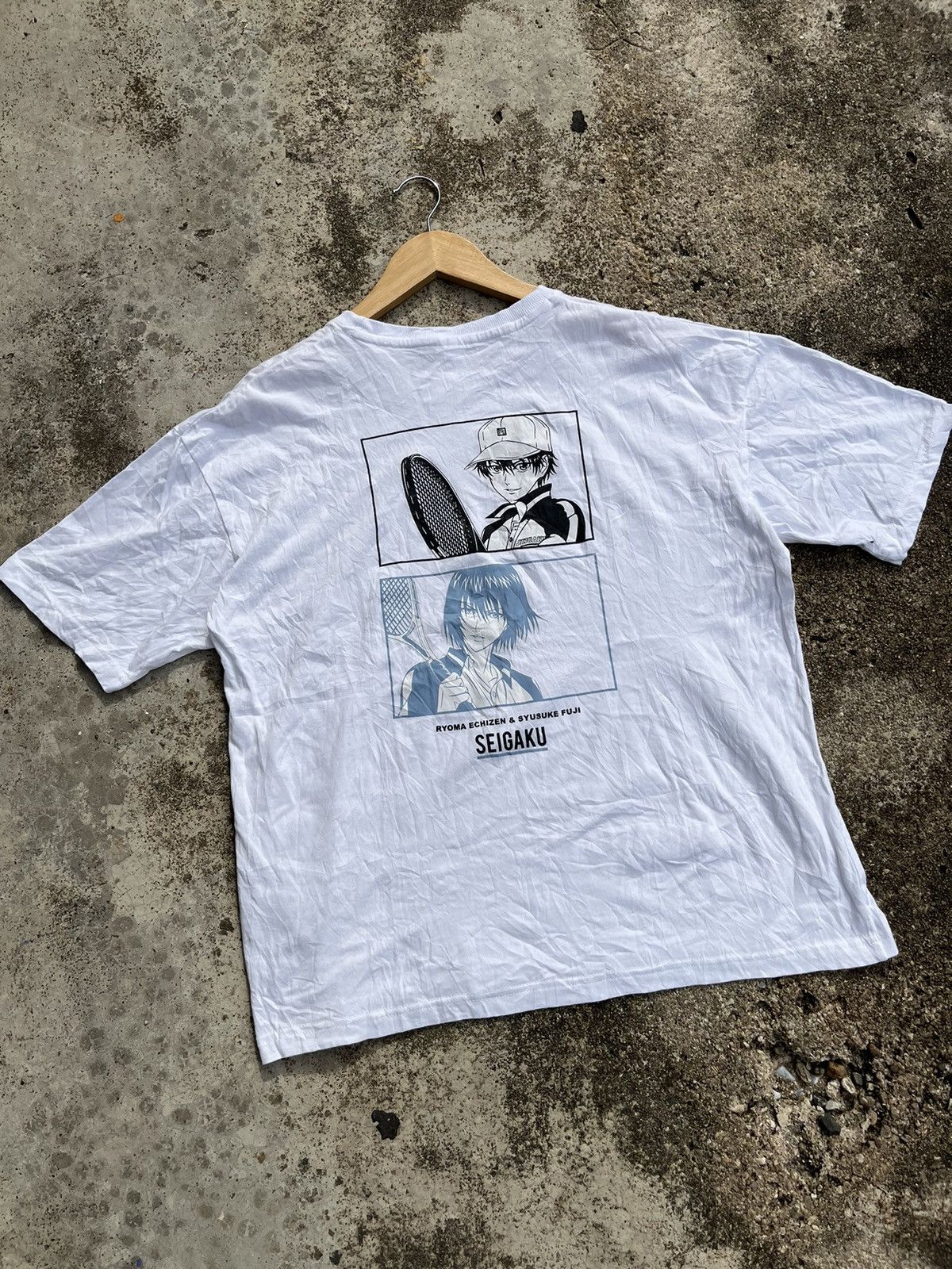 Anime × Japanese Brand 🔥Anime Seigaku Tennis Back hit Logo Tees Size US M / EU 48-50 / 2 - 2 Thumbnail