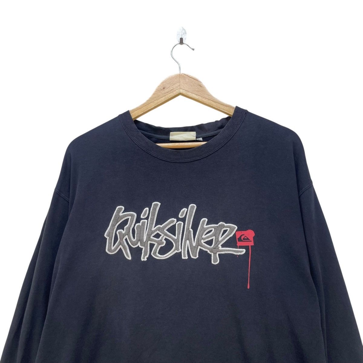 Quiksilver 💥Vintage Quiksikver Spellout Big Logo Crewneck Size US M / EU 48-50 / 2 - 3 Thumbnail