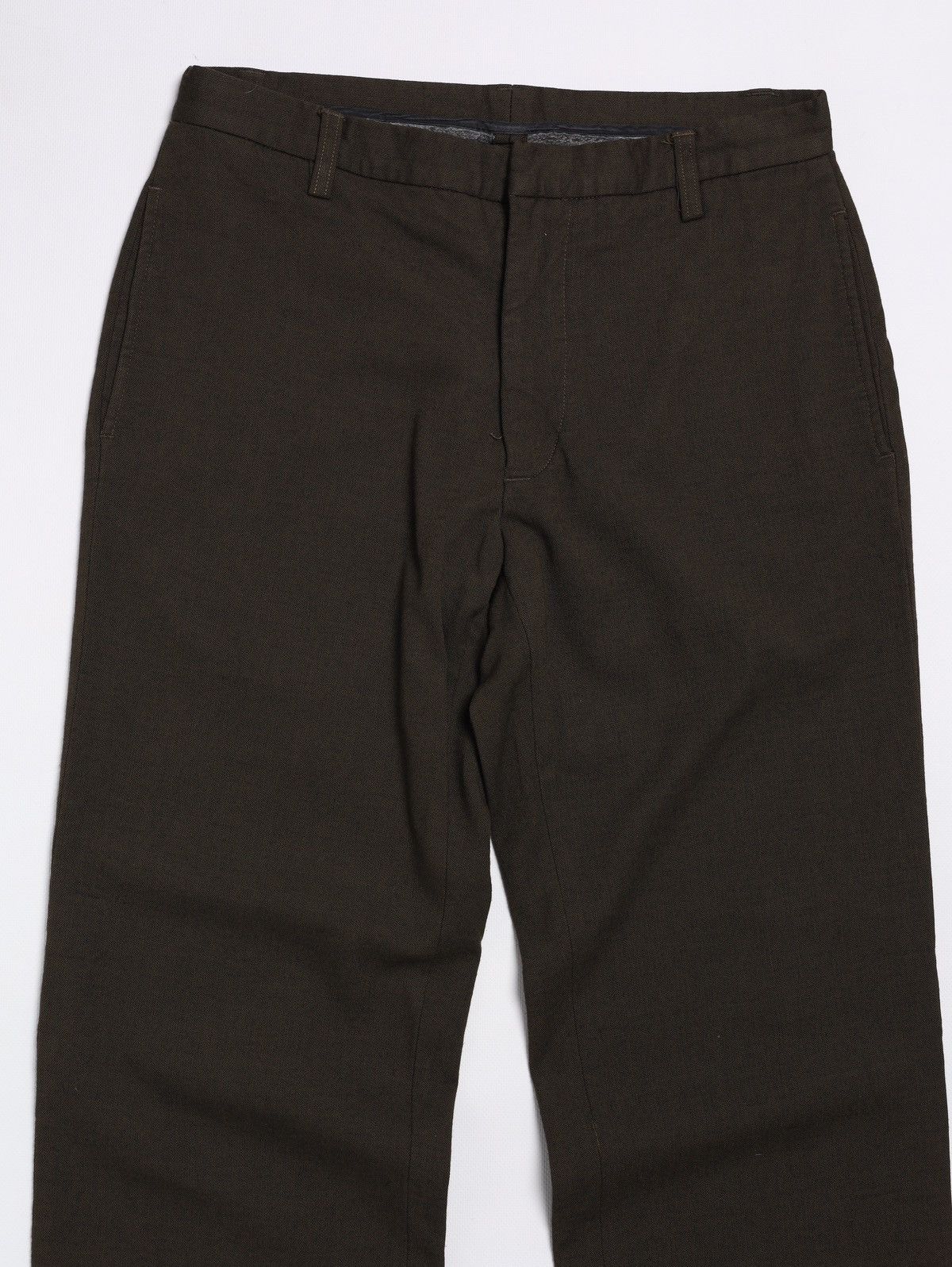 Dirk Bikkembergs Bikkembergs Vintage Viscose Pants Khaki Olive Green Trousers Size US 30 / EU 46 - 2 Thumbnail