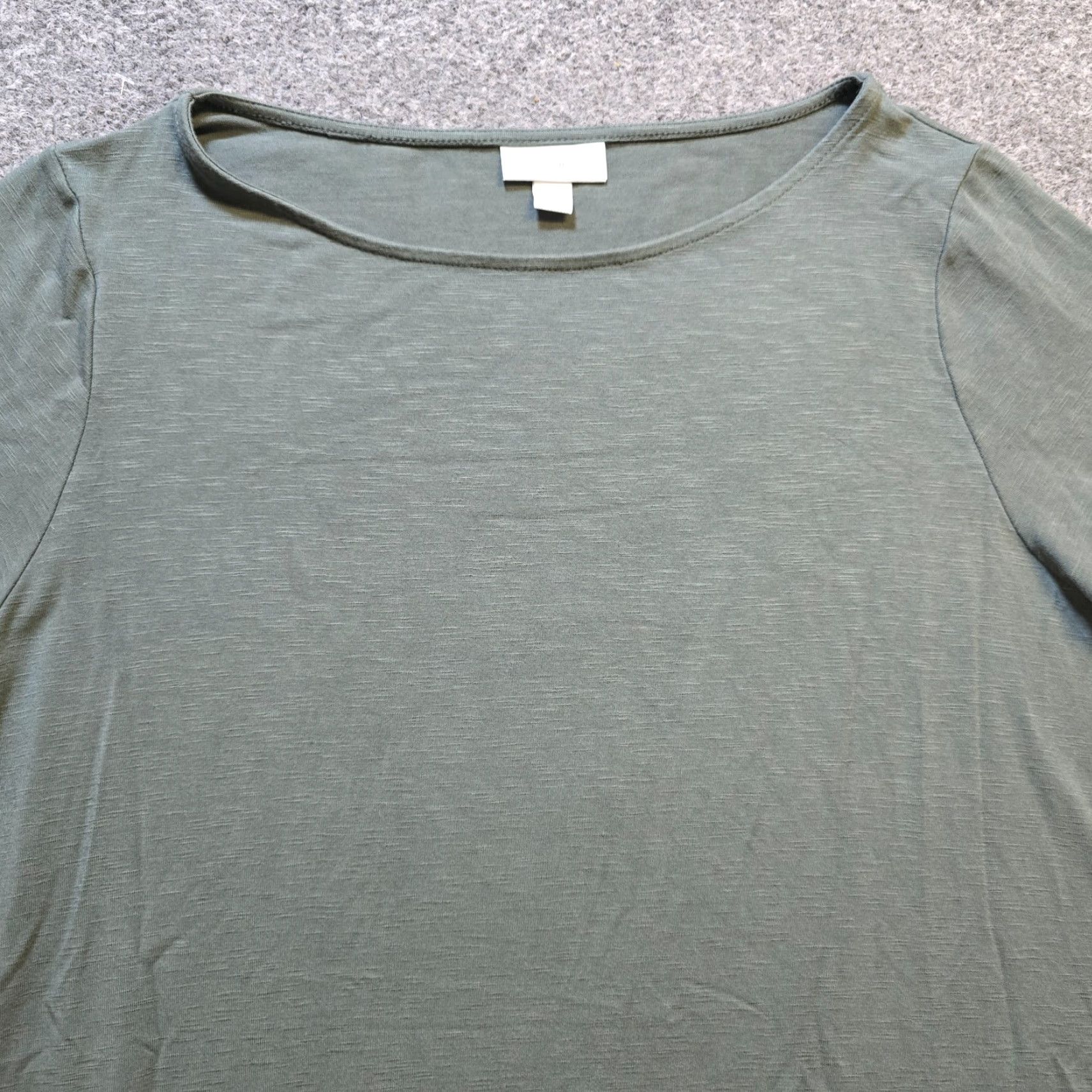 J. Jill J Jill Dress Womens Medium Green Sheath Short Sleeve Stretchy Basic Casual Size 32" / US 10 / IT 46 - 2 Thumbnail