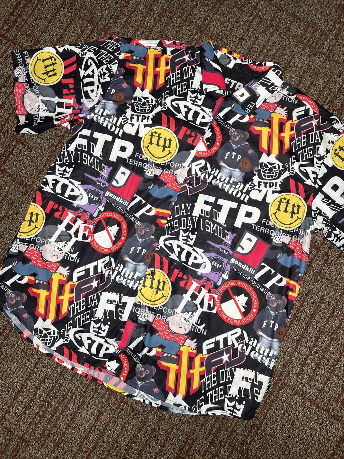 Fuck The Population FTP Archive Button Up (X-Large) Size US XL / EU 56 / 4 - 1 Thumbnail