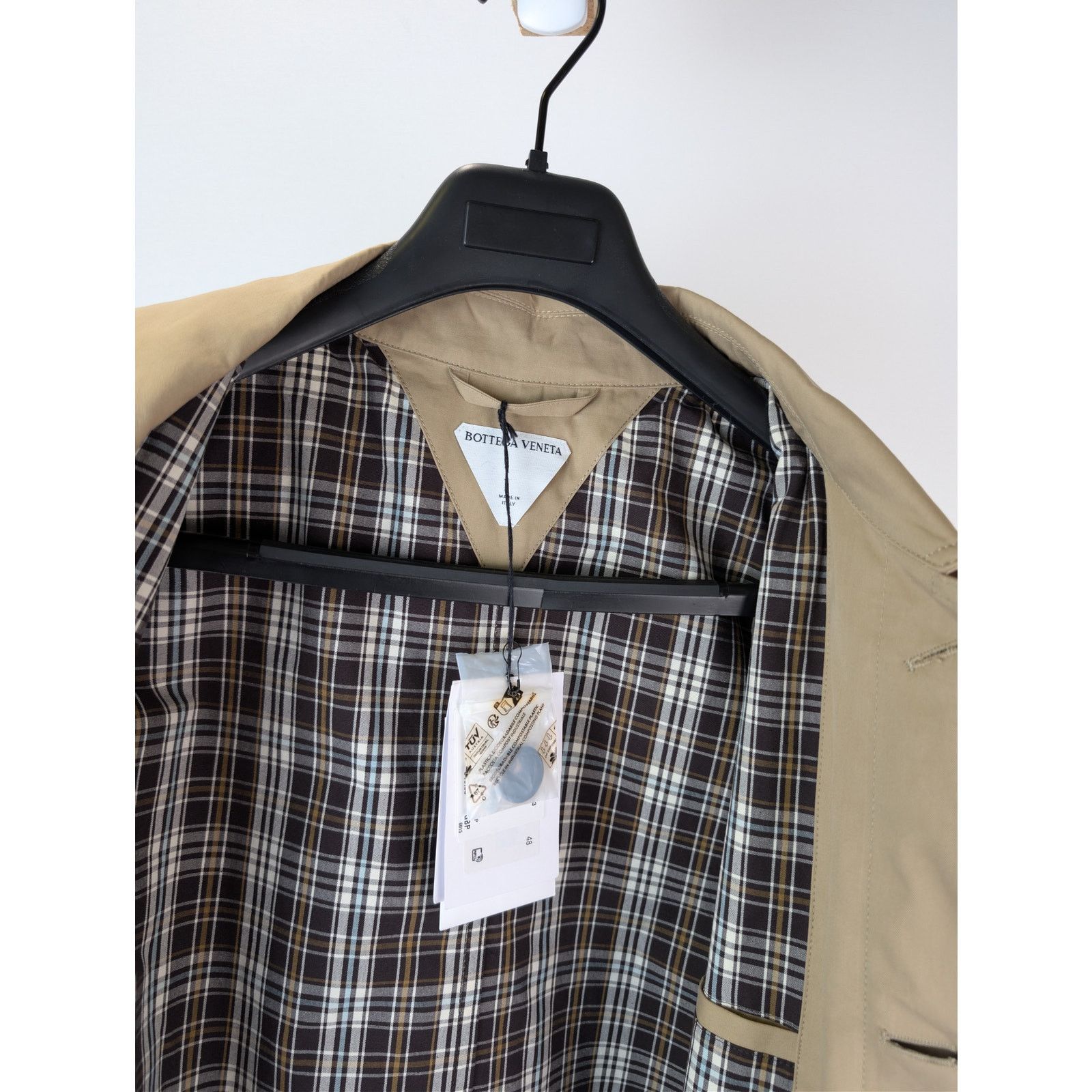 Bottega Veneta o1rshd1 Light Cotton Twill Trench Coat in Desert Taupe Size US M / EU 48-50 / 2 - 11 Thumbnail