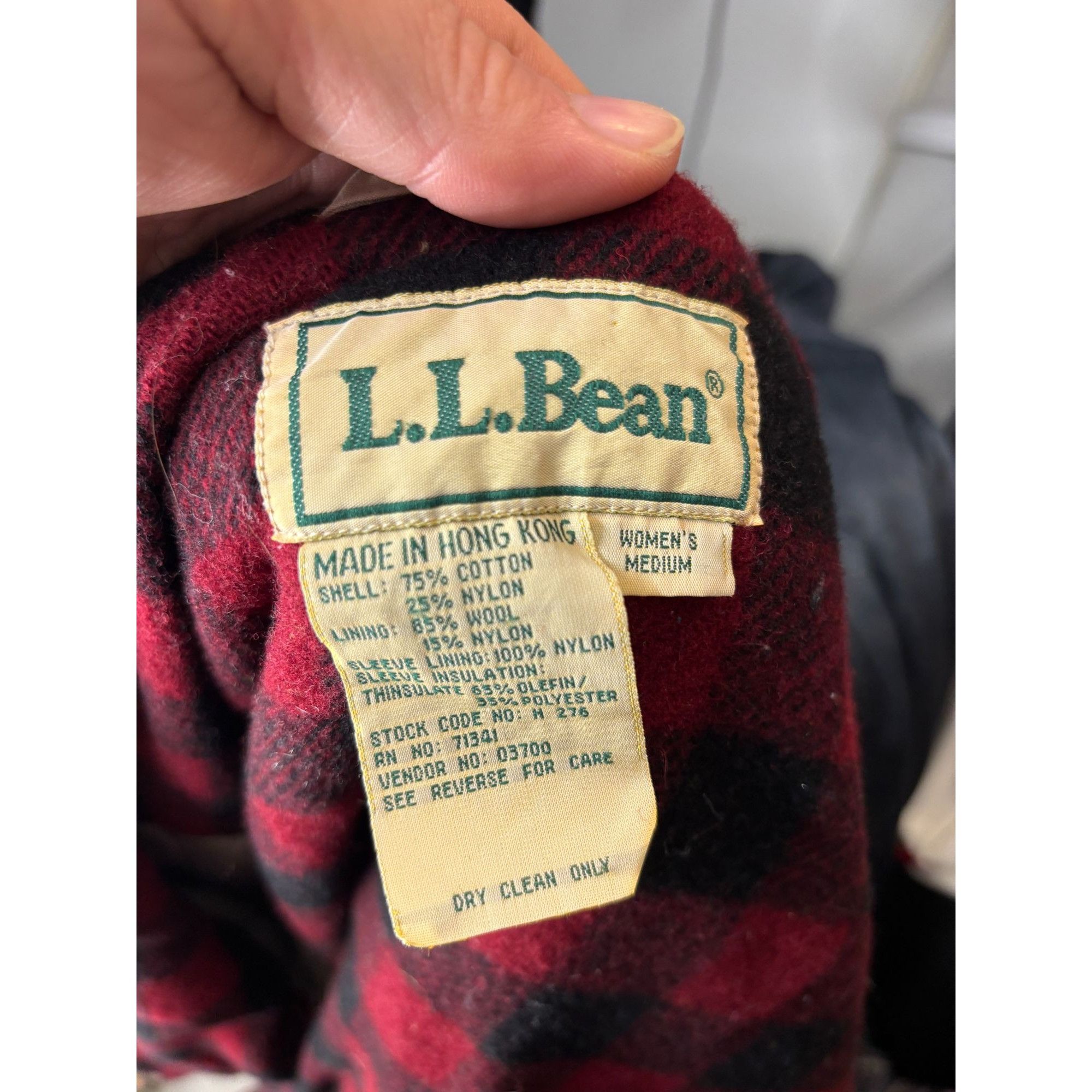 L.L. Bean Vintage L.L. Bean Womens Medium Hooded Jacket Parka Coat Cot Size M / US 6-8 / IT 42-44 - 3 Thumbnail