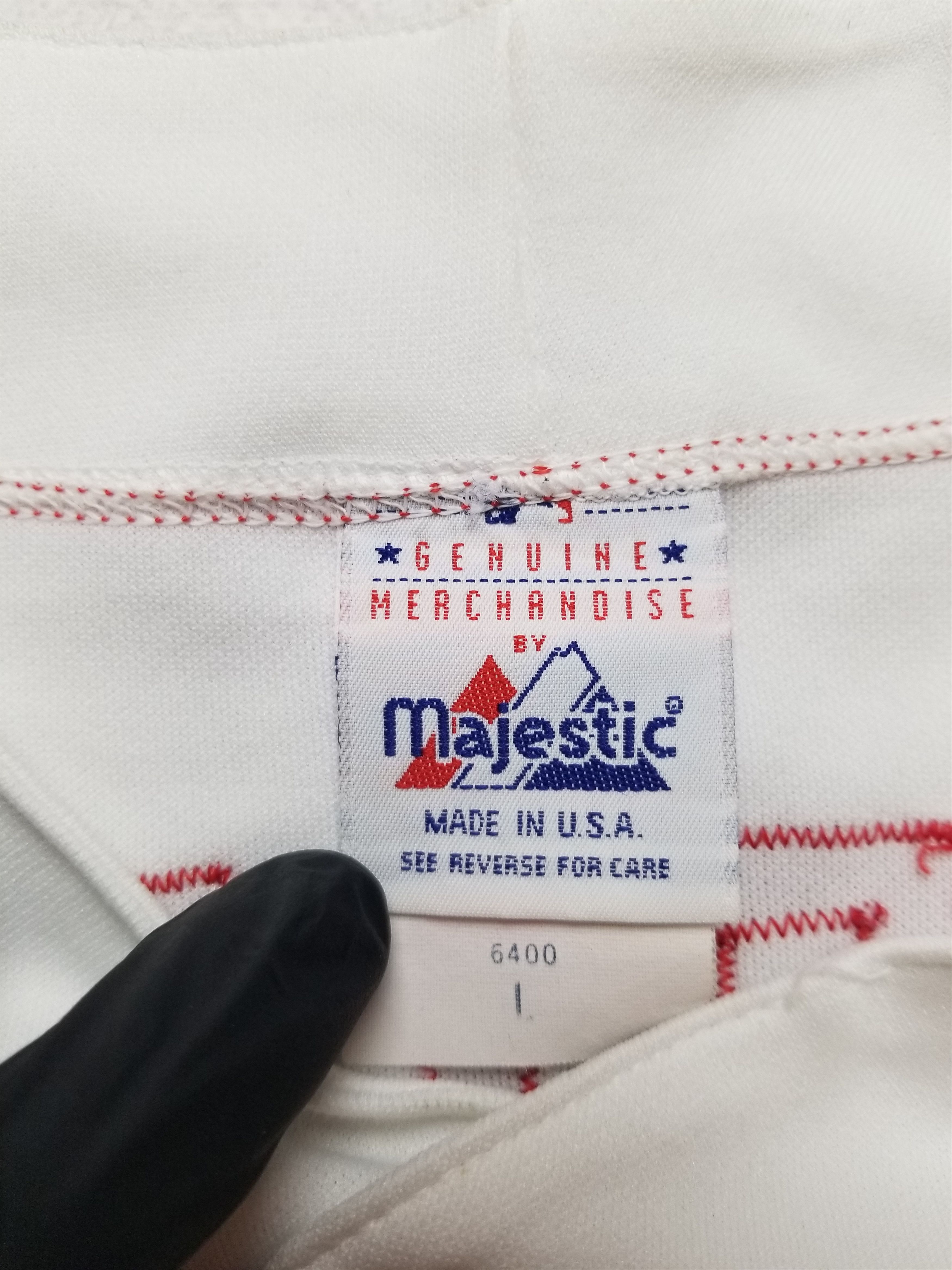 Majestic VTG Rodriguez #7 Texas Rangers Majestic Sewn White Jersey Size US L / EU 52-54 / 3 - 18 Thumbnail