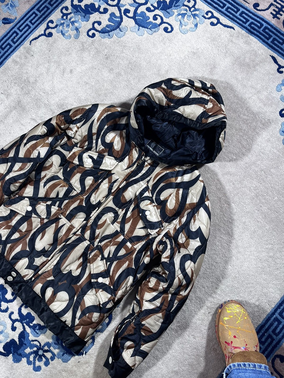Number (N)ine Number Nine Heart Tribal Puffer Jacket Size US M / EU 48-50 / 2 - 2 Thumbnail