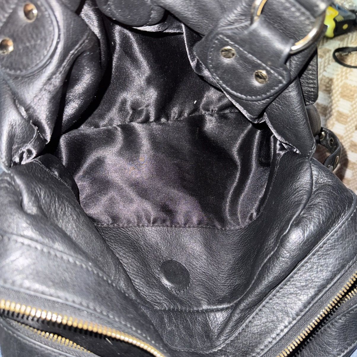 Guess Guess by Marciano black leather studded detail satchel bag Size ONE SIZE - 9 Thumbnail