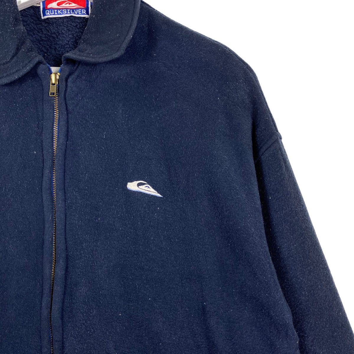 Billabong × Quiksilver × Vintage Vintage 90s Quiksilver Small Logo Zipper Fleece Jacket Size US L / EU 52-54 / 3 - 5 Thumbnail