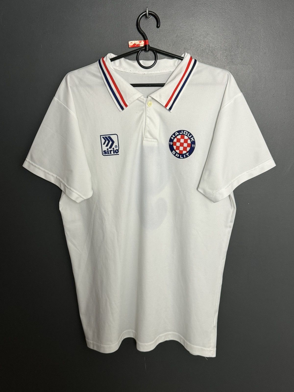 Maillot Domicile Hajduk Split 1993/1994 – Porté En Match #9 Sirio – Taille L Vintage