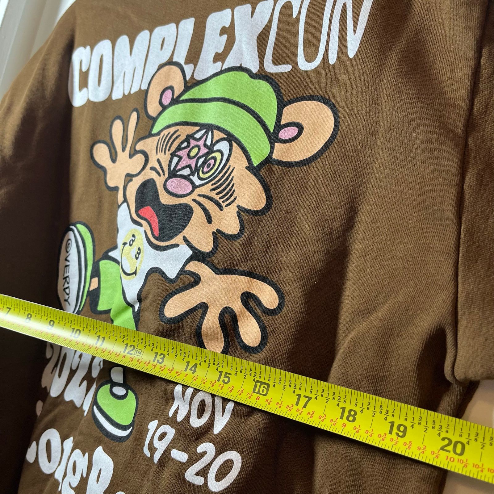 Complex •NEW• Complexcon X Verdy Logo Hoodie Mocha Brown Size Small Size US S / EU 44-46 / 1 - 4 Thumbnail