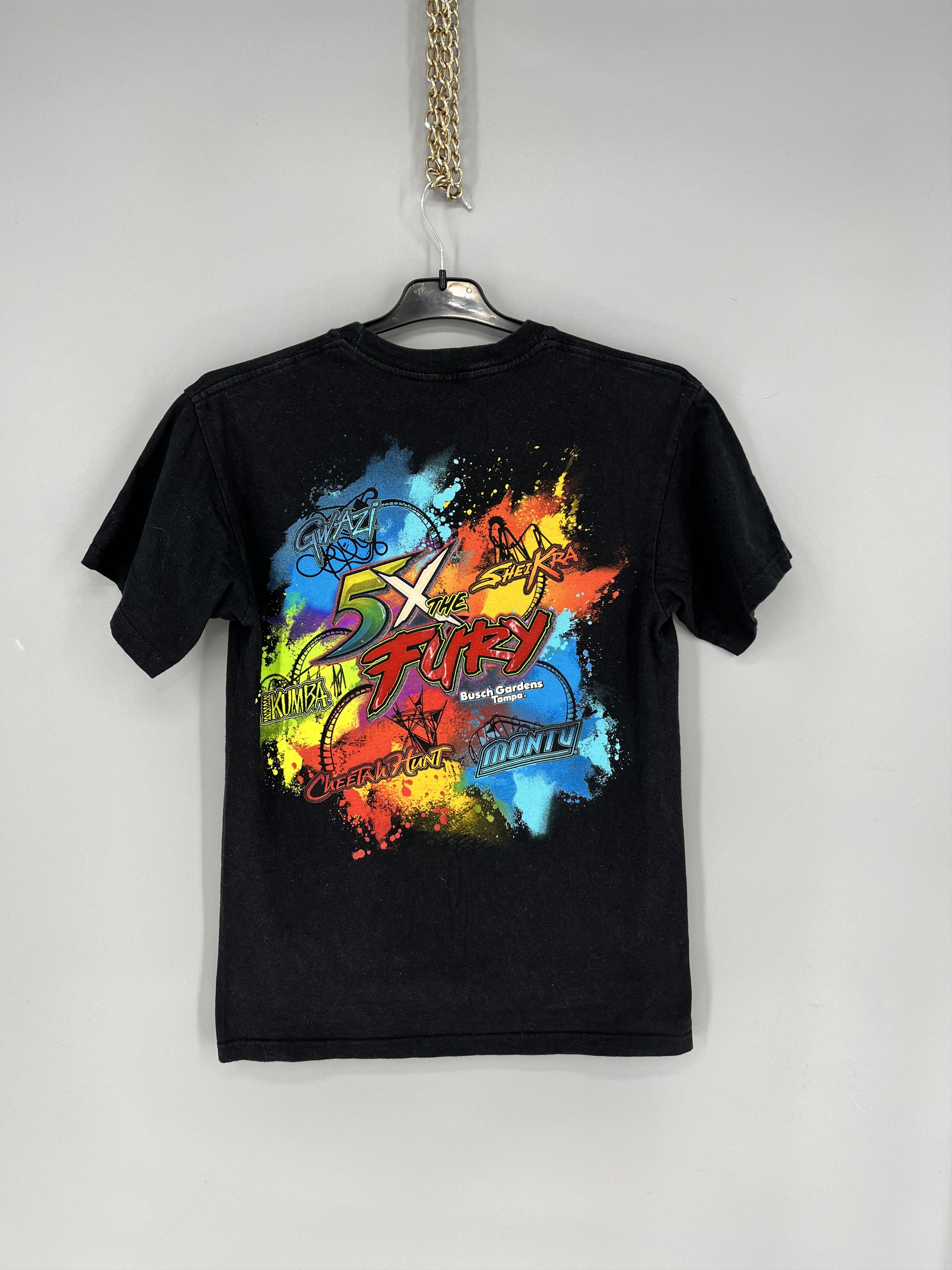 Vintage BUSCH GARDENS The FURY KUMBA SHEIKRA MONTU GWAZI Roller Coas Size US S / EU 44-46 / 1 - 1 Thumbnail