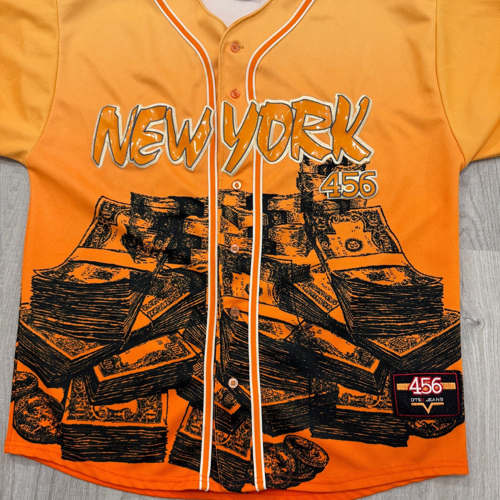 Vintage Vintage TAIGA DTEK Baseball Jersey Shirt Men's XL Orange Size US XL / EU 56 / 4 - 2 Thumbnail