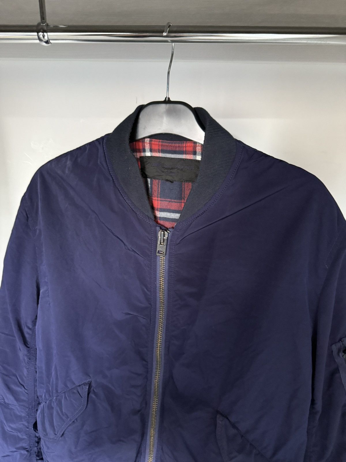Comme des Garcons × Comme des Garcons Homme Comme des Garçons Homme / Archive Shimmer Blue Bomber Jacket Size US L / EU 52-54 / 3 - 1 Thumbnail