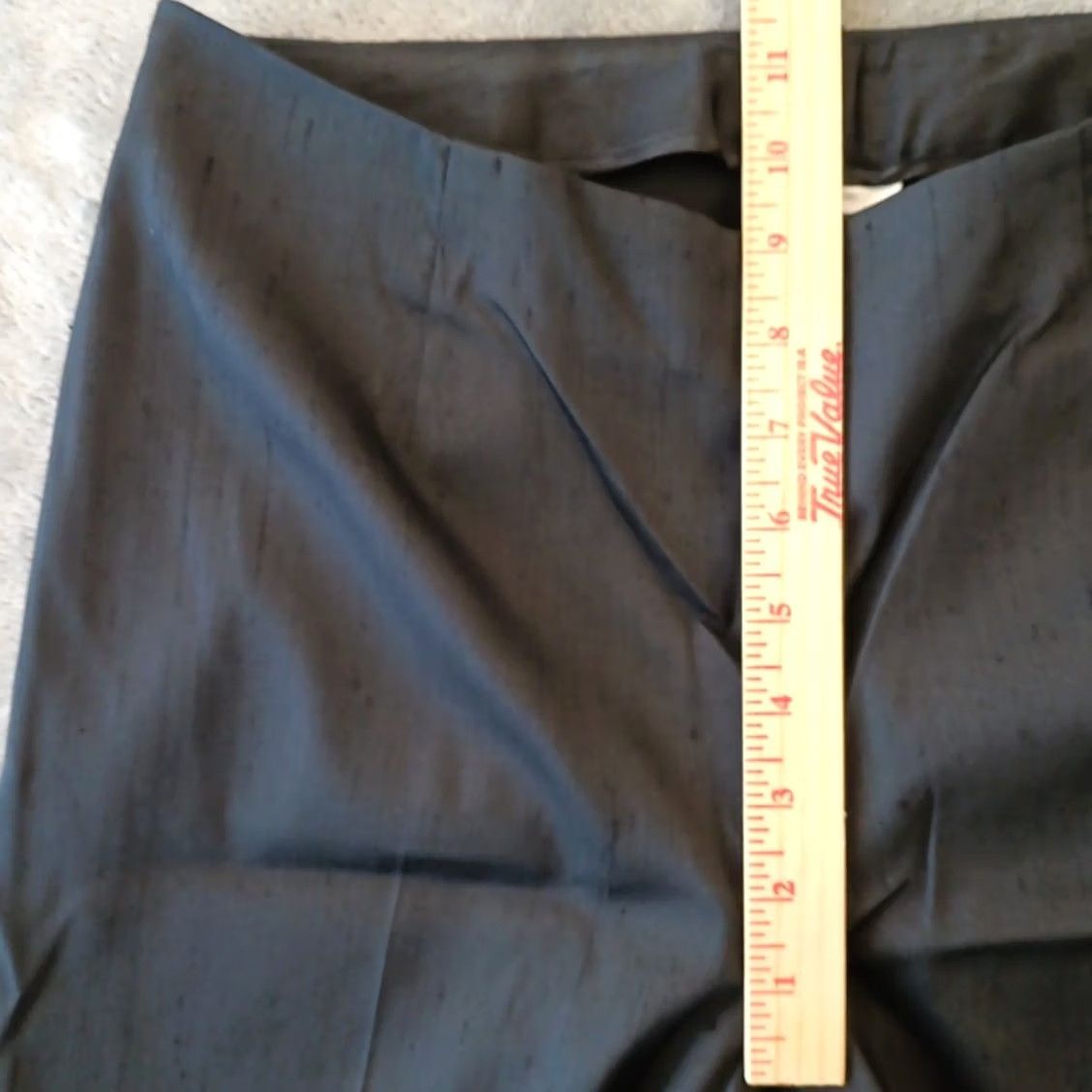Vintage Chico's Pants Dress Pants Women's 0 Black Lightweight Silk Blend Side Zip 30x27 Straight Inseam 27 Size 25" / US 0 / IT 36 - 3 Thumbnail