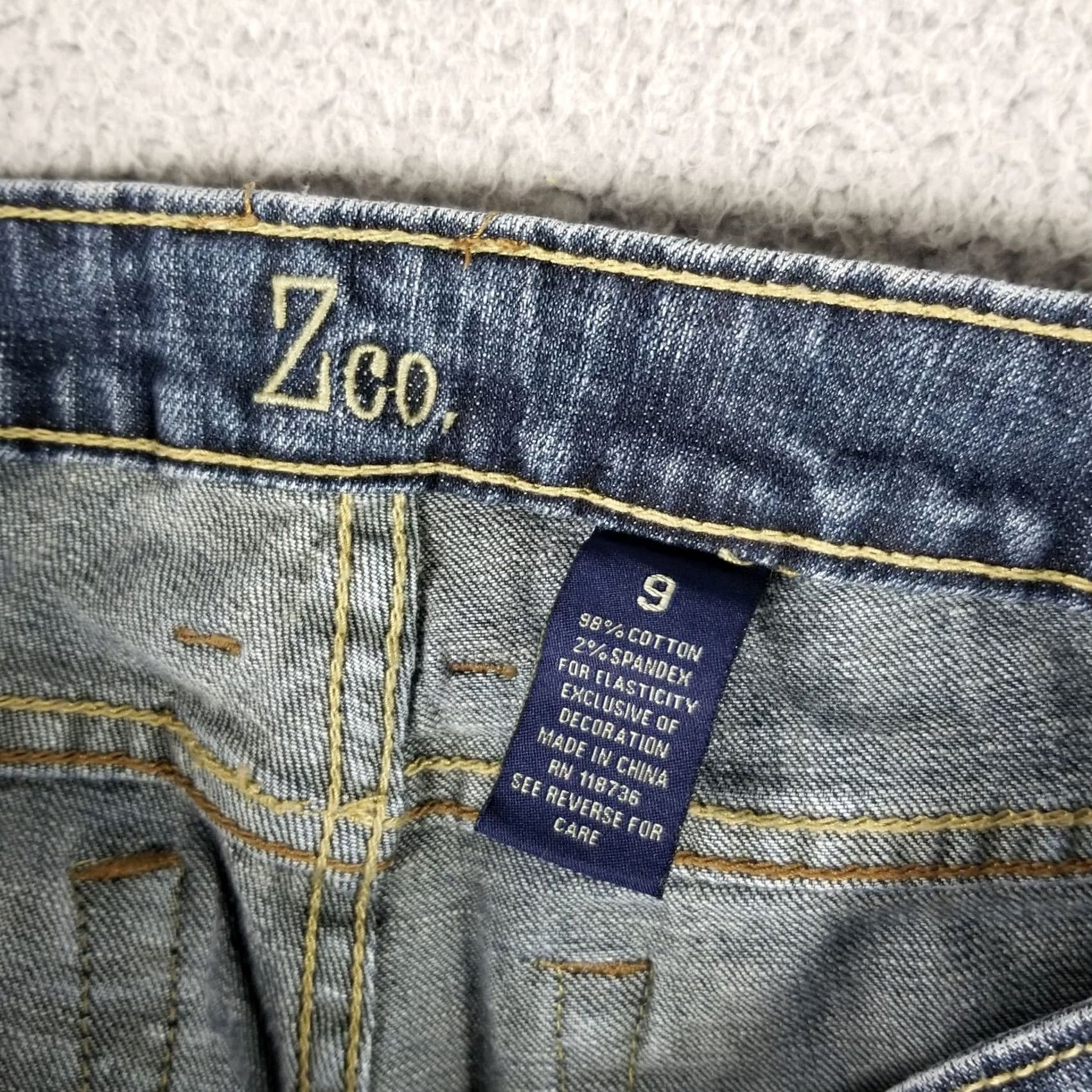 Denime Zico Jeans Women Bootcut Denim 29X31 Size 9 Low Rise Blue 5-Pocket Regular Vintage: No Womens Size 30" / US 8 / IT 44 - 7 Thumbnail