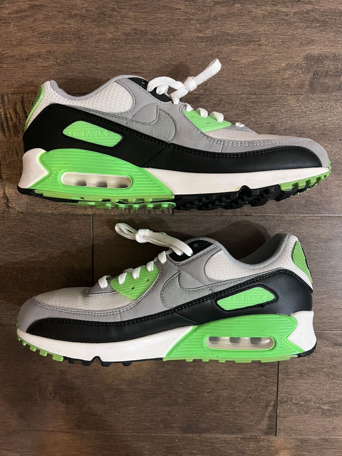 Nike Nike Air Max 90 Recraft Lime Green White Sneakers Size US 11.5 / EU 44-45 - 5 Thumbnail