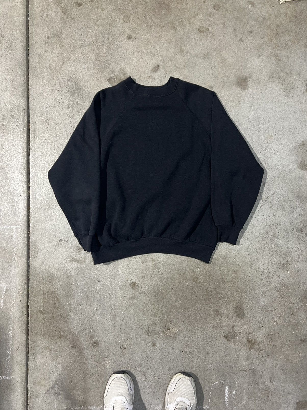 Tultex × Vintage Vintage 80’s Black Tultex Sweater Size US XL / EU 56 / 4 - 7 Thumbnail