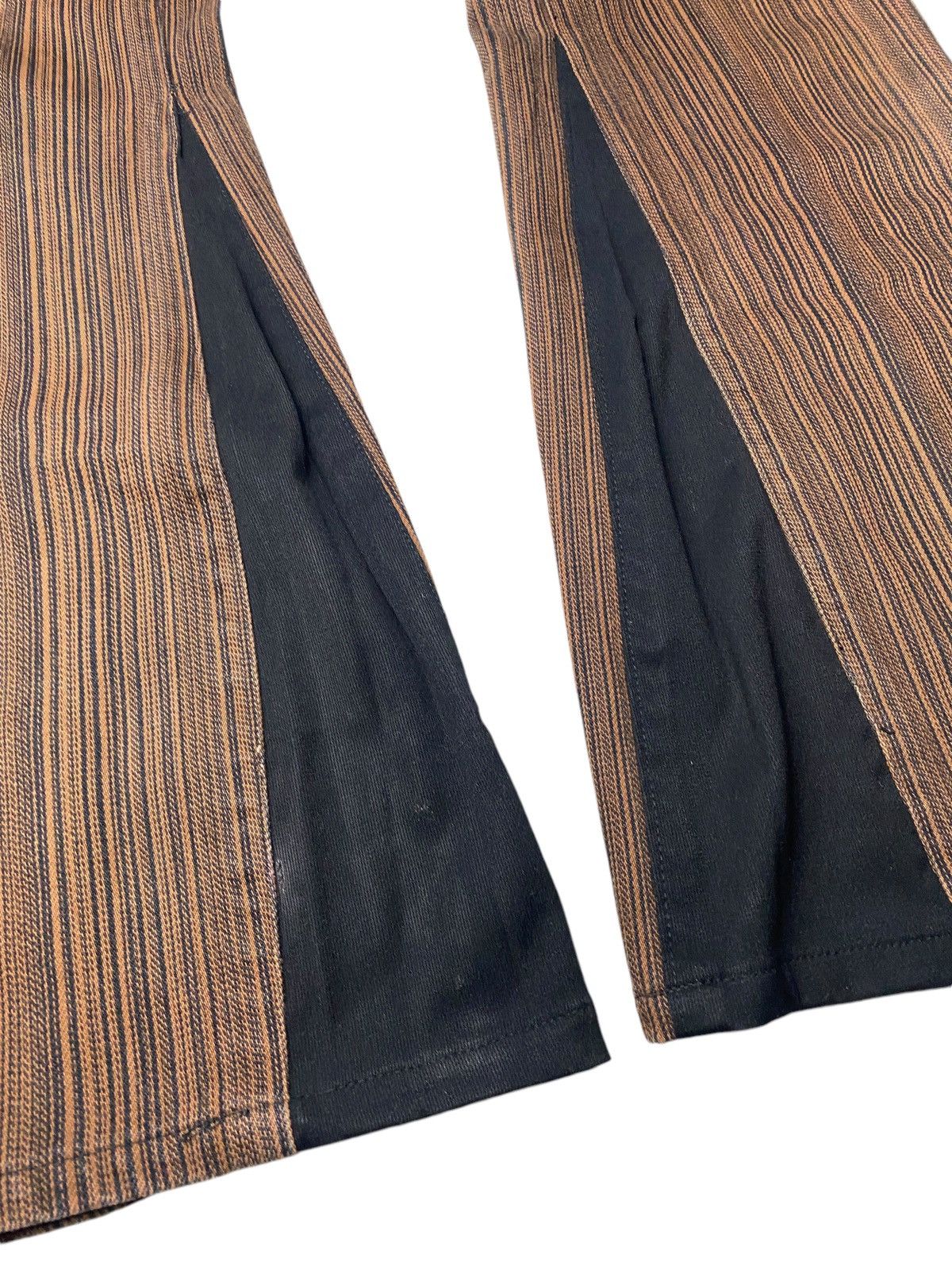 5351 POUR LES HOMMES 2000's Semantic Design Flared Tuxedo Custom Jeans Size US 26 / EU 42 - 10 Thumbnail