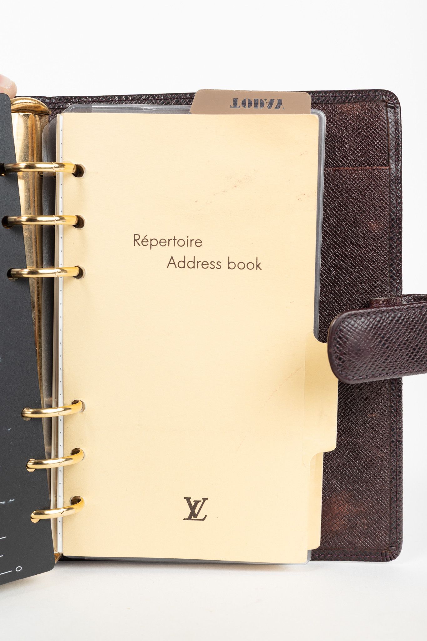 Louis Vuitton Louis Vuitton Acajou Taiga Leather Medium Ring Agenda Cover Size ONE SIZE - 9 Thumbnail