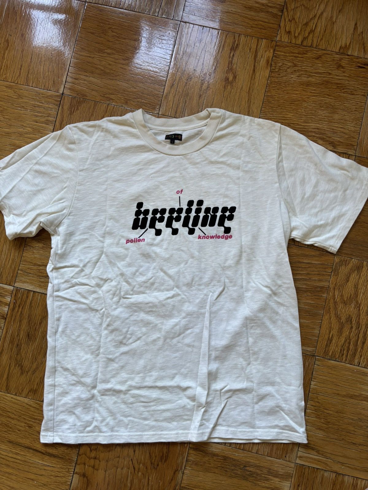 Bee Line by Billionaire Boys Club × Billionaire Boys Club POLLEN OF KNOWLEDGE SLUB TEE - CREAM Size US L / EU 52-54 / 3 - 1 Thumbnail