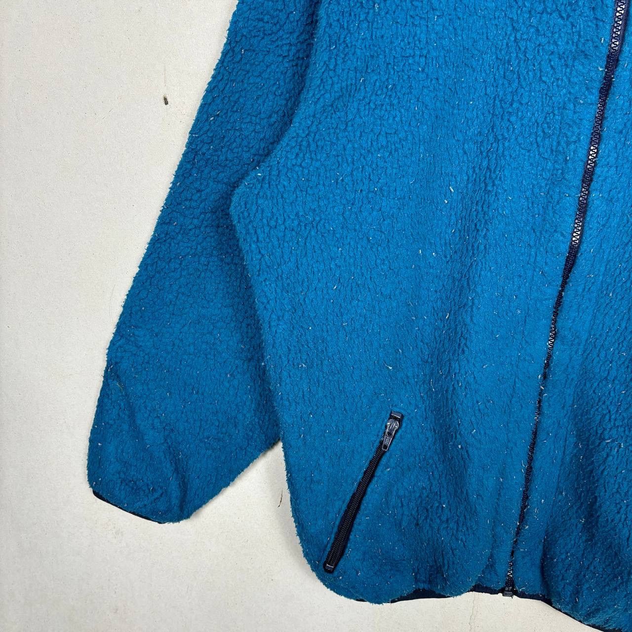L.L. Bean Vintage 90s L.L. Bean Deep Pile Sherpa Fleece Jacket Blue L Size US L / EU 52-54 / 3 - 4 Thumbnail