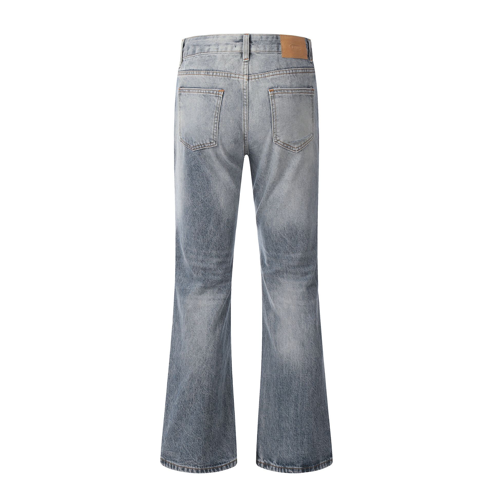 Japanese Brand × Jean American high street washed flared ripped jeans Size US 32 / EU 48 - 2 Thumbnail