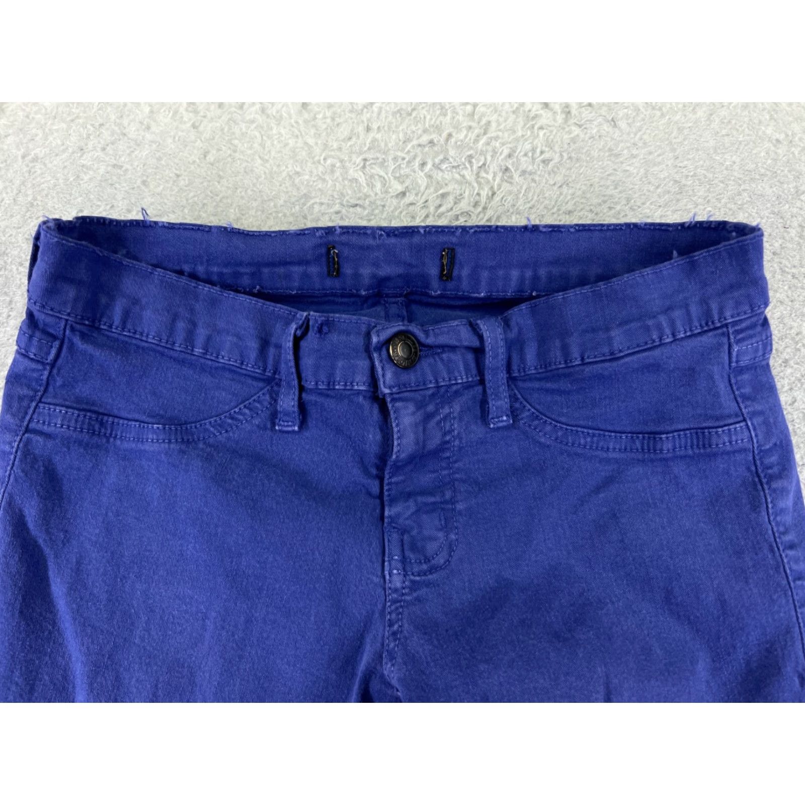 Vintage Klique B Jeans Womens 5 Purple Skinny Low Rise 25x28 Denim Size 27" / US 4 / IT 40 - 4 Thumbnail