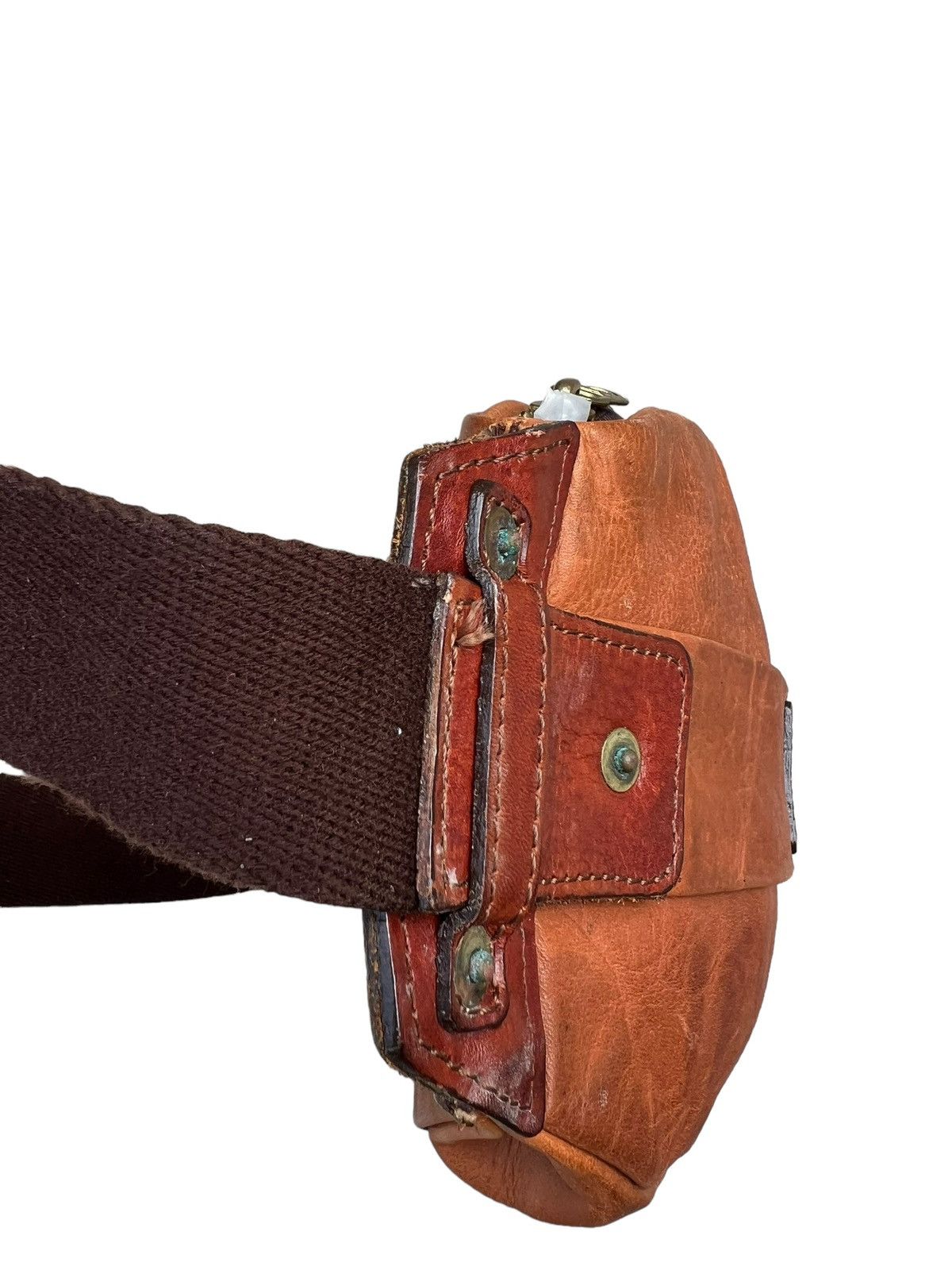 Leather Creed Japan Stains Patina Leather Chest Bag Size ONE SIZE - 17 Thumbnail