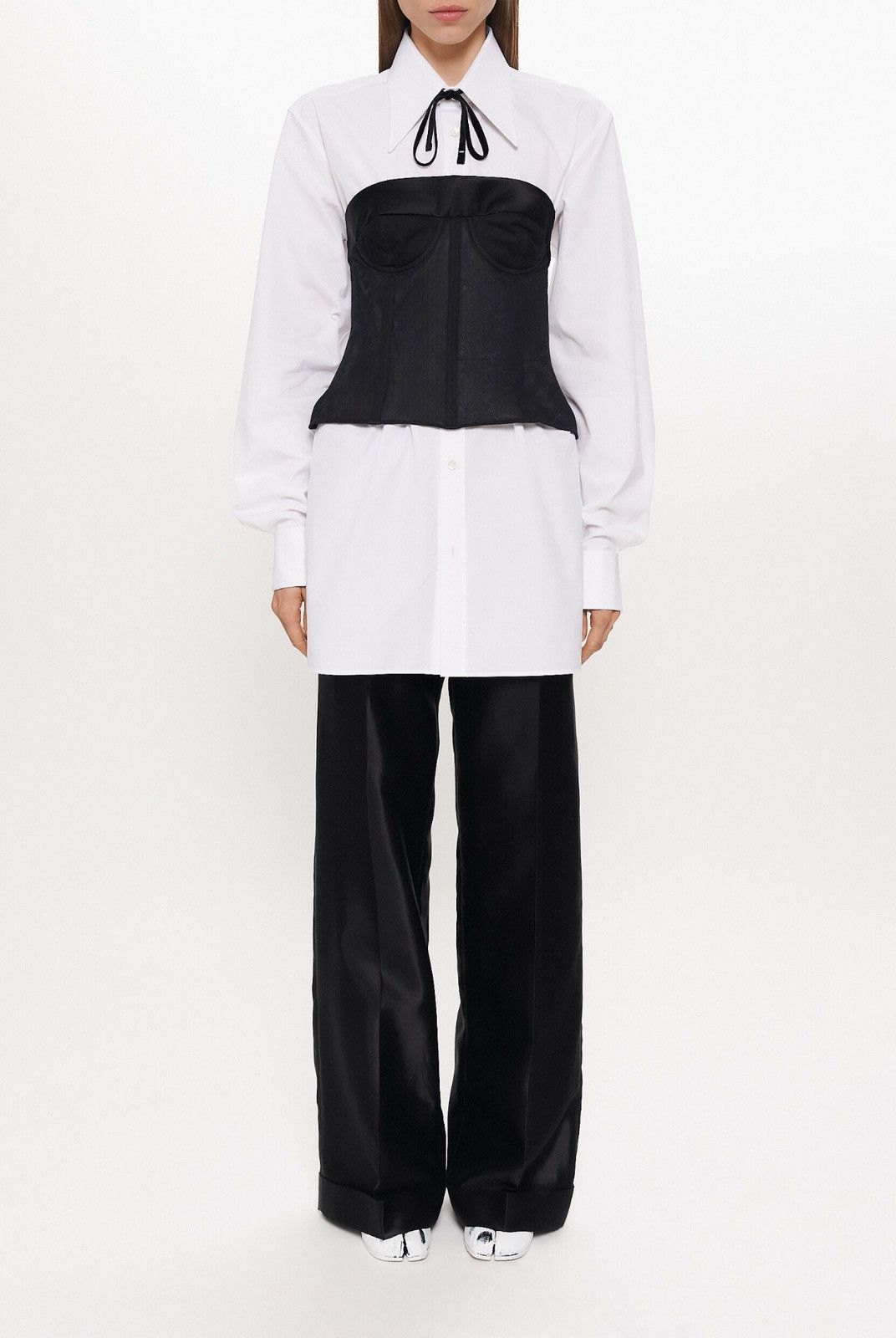 Maison Margiela Last Size Maison Margiela White Cotton Button Up Size XS / US 0-2 / IT 36-38 - 4 Thumbnail