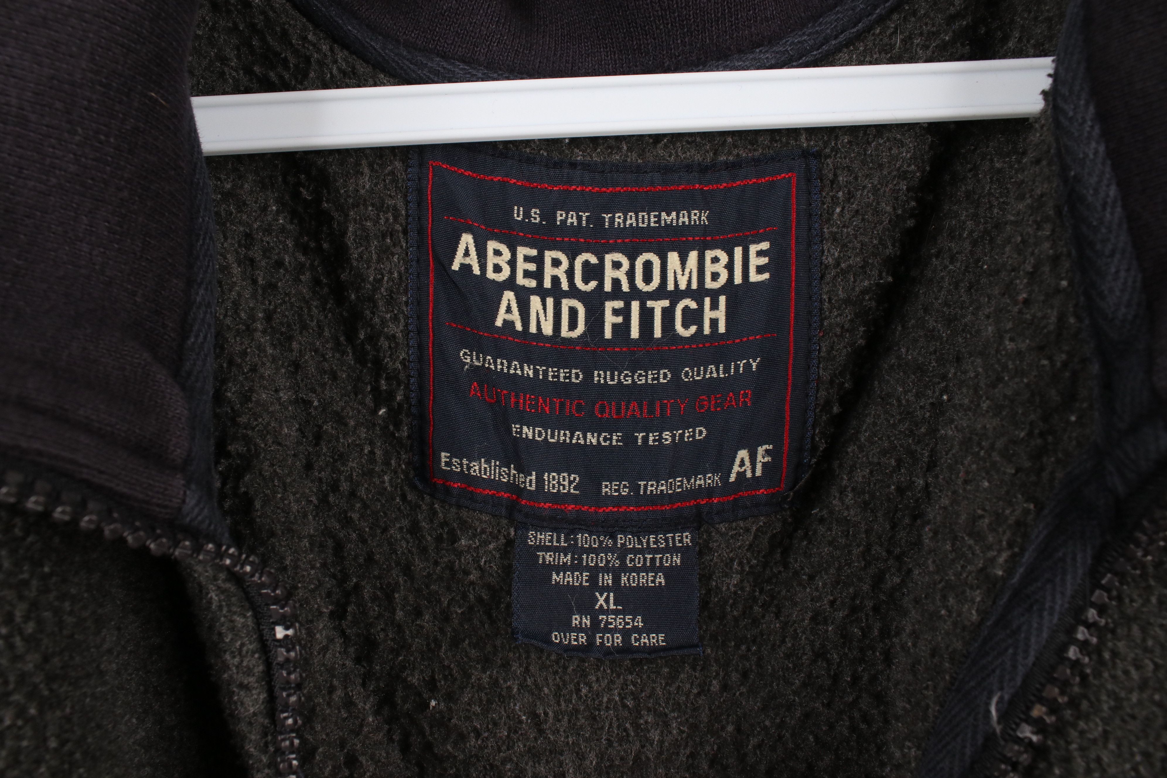 Abercrombie & Fitch × Vintage Vintage 90s Abercrombie & Fitch Half Zip Fleece Sweater Size US XL / EU 56 / 4 - 6 Thumbnail