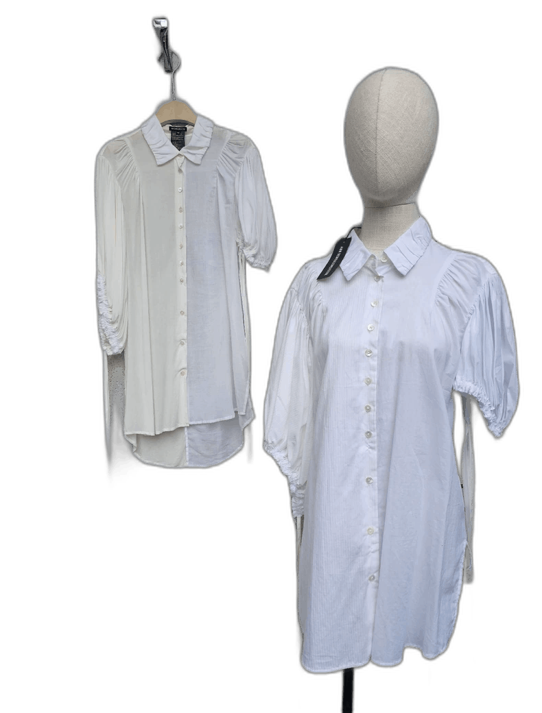 Ann Demeulemeester Ann Demeulemeester Women's Asymmetrical Shirt Jacket Size S / US 4 / IT 40 - 1 Thumbnail