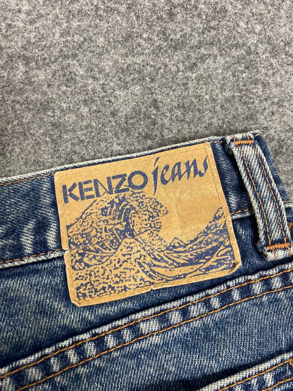 Kenzo vintage kenzo jeans nice design distressed denim Size US 33 - 4 Thumbnail