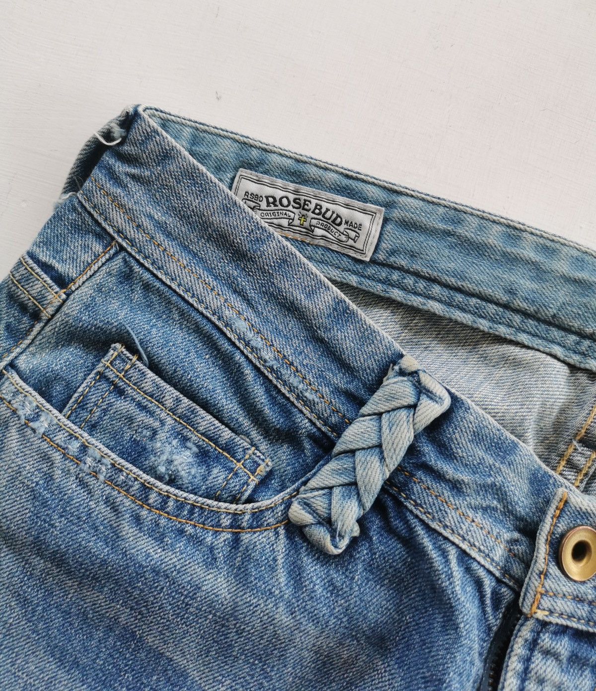 Japanese Brand Wide Flared Rosebud Japan Jeans Size US 28 / EU 44 - 3 Thumbnail